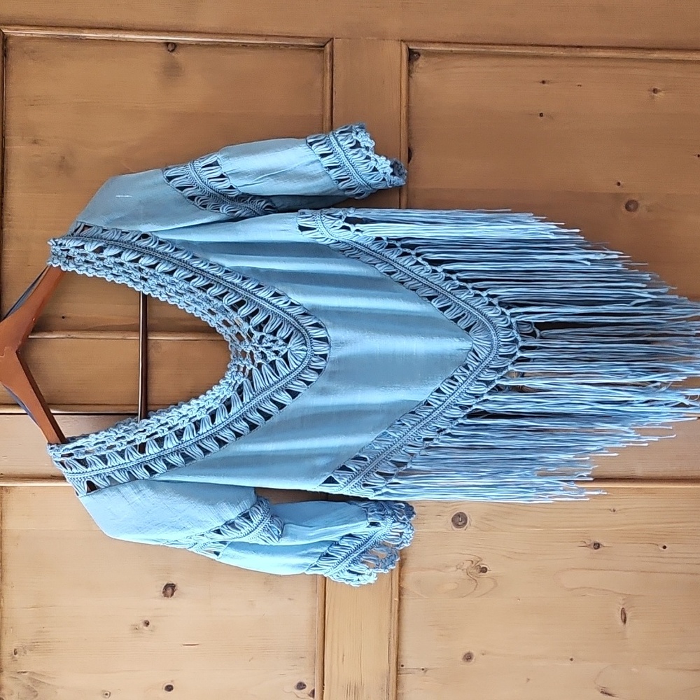 Mizumi Crochet Fringe Top Size M